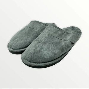 Lamb slip on slippers size 10 sheepskin suede